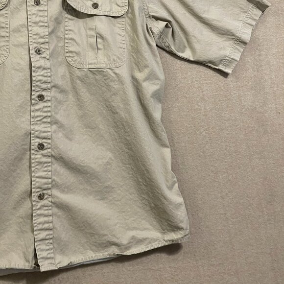 Redhead Shirt Men's Large Tan Button Down Short Sleeves - Picture 4 of 12